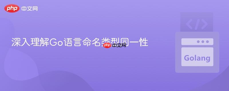 深入理解Go语言命名类型同一性
