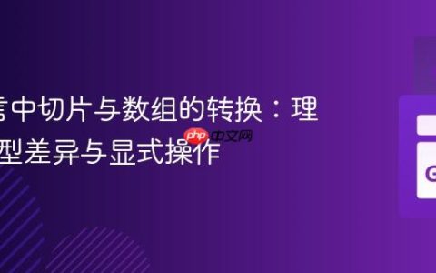 Go语言中切片与数组的转换：理解其类型差异与显式操作