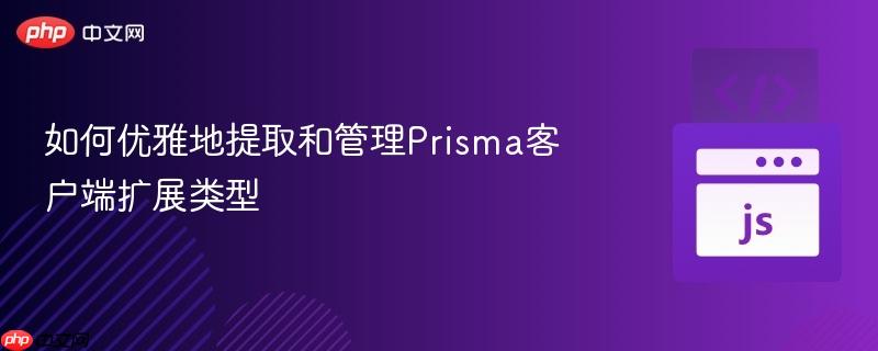 如何优雅地提取和管理prisma客户端扩展类型