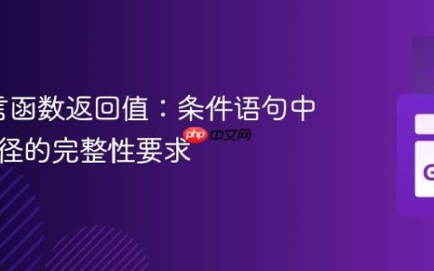 Go语言函数返回值：条件语句中返回路径的完整性要求