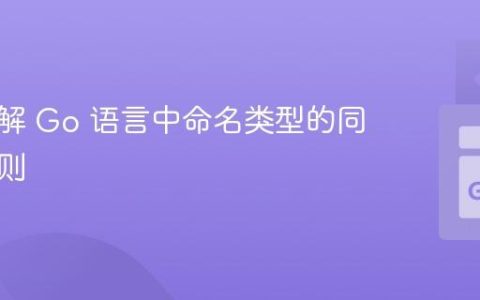 深入理解 Go 语言中命名类型的同一性规则