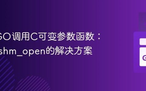 Go CGO调用C可变参数函数：跨平台shm_open的解决方案