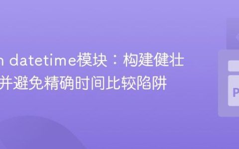 Python datetime模块：构建健壮计时器并避免精确时间比较陷阱