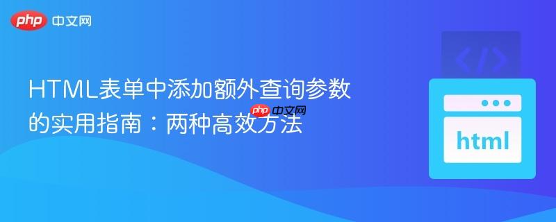 HTML表单中添加额外查询参数的实用指南:两种高效方法