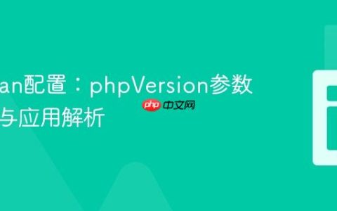 PHPStan配置：phpVersion参数的格式与应用解析