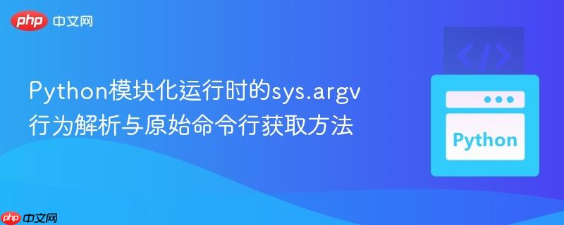 Python模块化运行时的sys.argv行为解析与原始命令行获取方法