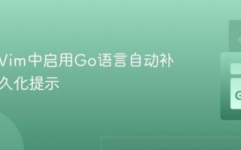 如何在Vim中启用Go语言自动补全的持久化提示