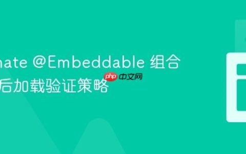 Hibernate @Embeddable 组合字段的后加载验证策略