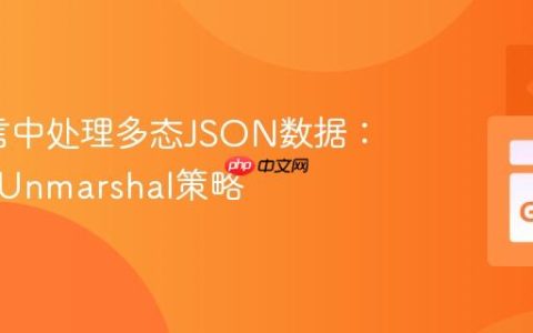 Go语言中处理多态JSON数据：灵活的Unmarshal策略