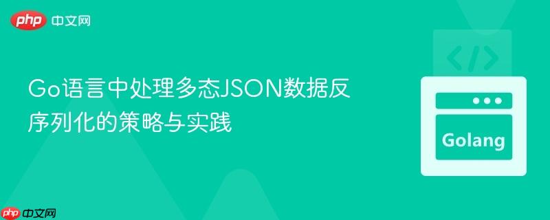 Go语言中处理多态JSON数据反序列化的策略与实践