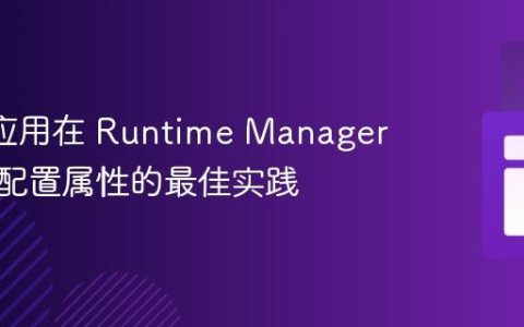 Mule 应用在 Runtime Manager 中批量配置属性的最佳实践