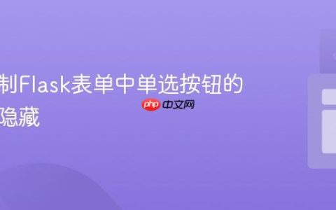 动态控制Flask表单中单选按钮的显示与隐藏