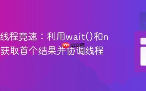 Java多线程竞速：利用wait()和notify()获取首个结果并协调线程