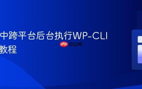 在PHP中跨平台后台执行WP-CLI命令的教程