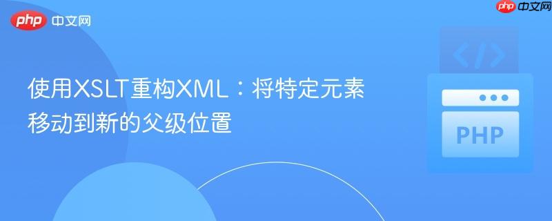 使用XSLT重构XML:将特定元素移动到新的父级位置