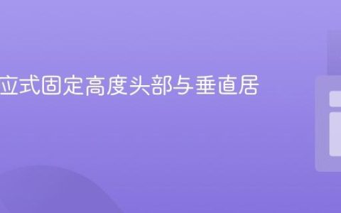 构建响应式固定高度头部与垂直居中内容