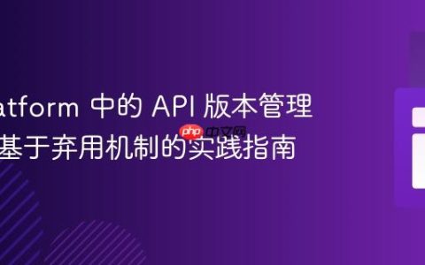 API Platform 中的 API 版本管理策略：基于弃用机制的实践指南