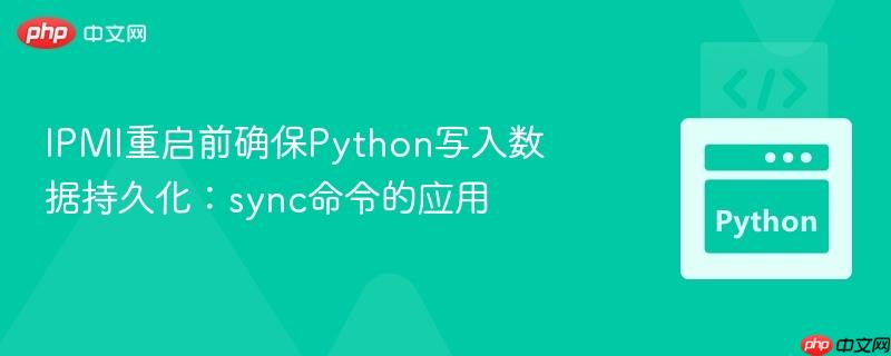 ipmi重启前确保python写入数据持久化:sync命令的应用