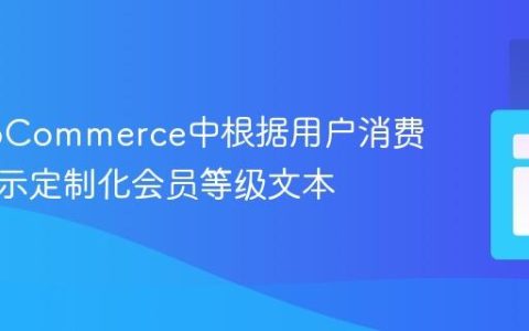 在WooCommerce中根据用户消费总额显示定制化会员等级文本