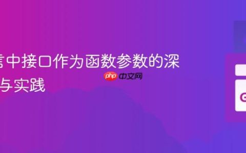 Go语言中接口作为函数参数的深入理解与实践