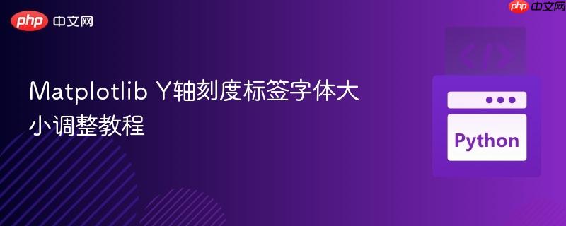 matplotlib y轴刻度标签字体大小调整教程