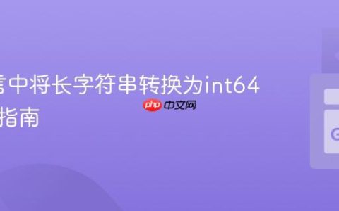 Go语言中将长字符串转换为int64的实践指南