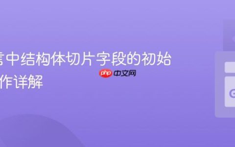 Go语言中结构体切片字段的初始化与操作详解
