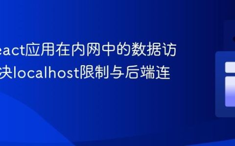 优化React应用在内网中的数据访问：解决localhost限制与后端连接问题