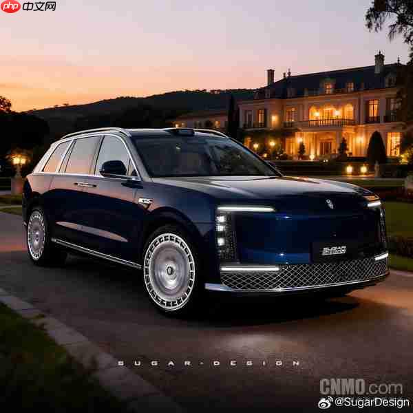 尊界SUV M900渲染图曝光:车身超5.5米 对开门设计