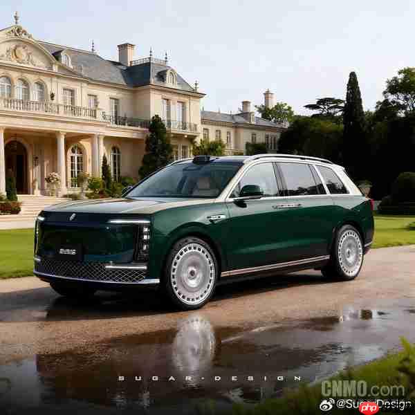 尊界SUV M900渲染图曝光:车身超5.5米 对开门设计