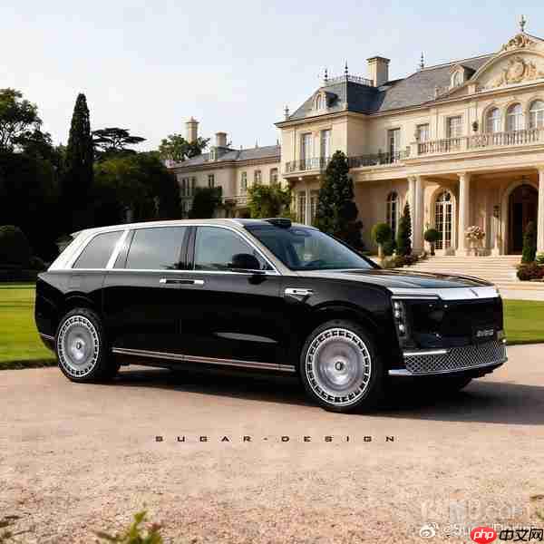 尊界SUV M900渲染图曝光:车身超5.5米 对开门设计