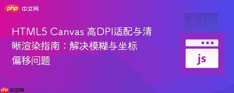 html5 canvas 高dpi适配与清晰渲染指南:解决模糊与坐标偏移问题