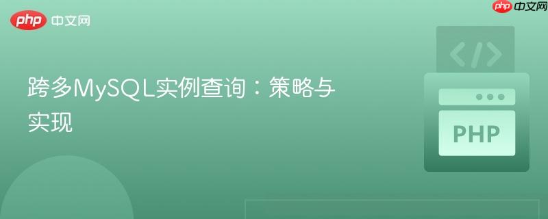 跨多mysql实例查询:策略与实现