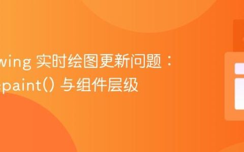 解决 Swing 实时绘图更新问题：理解 repaint() 与组件层级