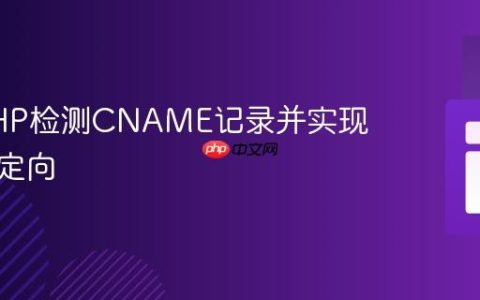 使用PHP检测CNAME记录并实现条件重定向