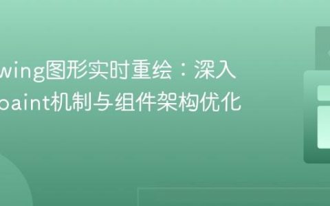 Java Swing图形实时重绘：深入理解repaint机制与组件架构优化
