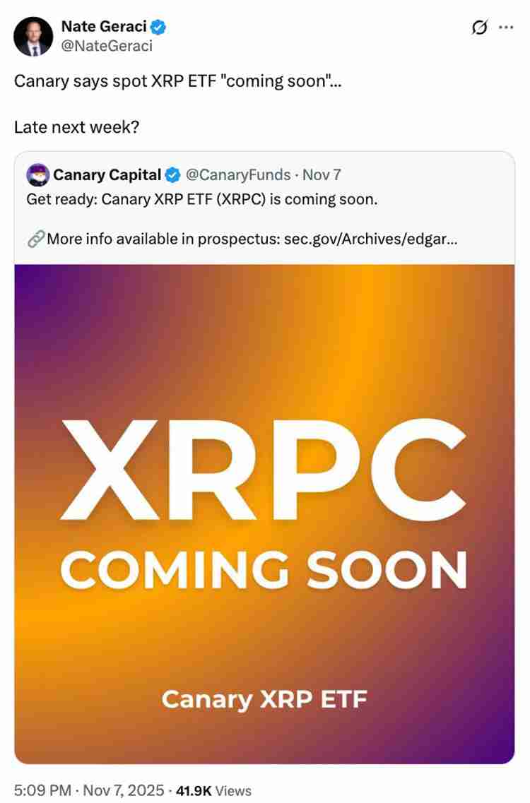 一文了解瑞波币(XRP)因美国政府停摆接近结束、ETF代码登陆DTCC而上涨