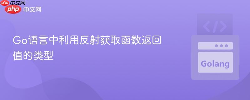 Go语言中利用反射获取函数返回值的类型