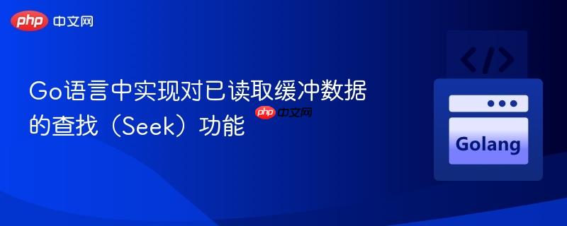 Go语言中实现对已读取缓冲数据的查找(Seek)功能