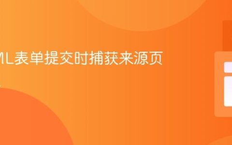 在HTML表单提交时捕获来源页面URL
