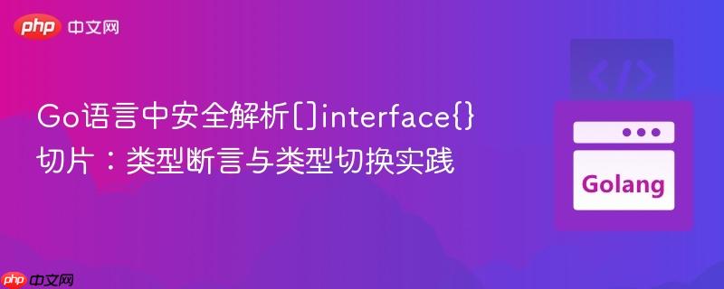 go语言中安全解析[]interface{}切片：类型断言与类型切换实践