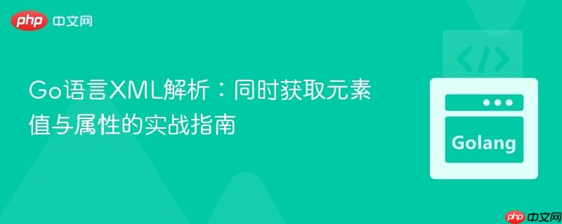 Go语言XML解析:同时获取元素值与属性的实战指南