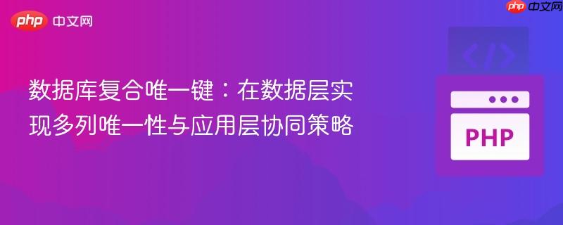 数据库复合唯一键:在数据层实现多列唯一性与应用层协同策略