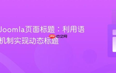 自定义Joomla页面标题：利用语言覆盖机制实现动态标题