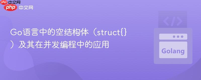 Go语言中的空结构体(struct{})及其在并发编程中的应用