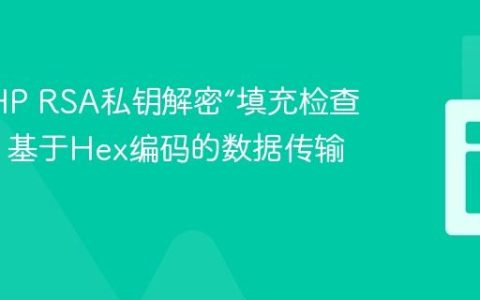 解决PHP RSA私钥解密“填充检查失败”：基于Hex编码的数据传输策略