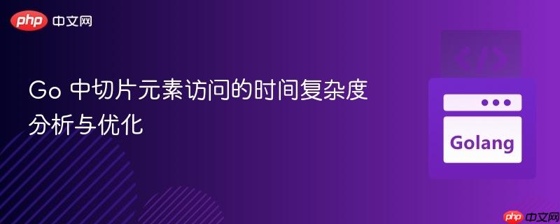 go 中切片元素访问的时间复杂度分析与优化