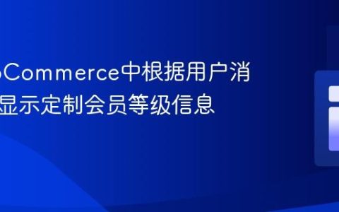 在WooCommerce中根据用户消费总额显示定制会员等级信息
