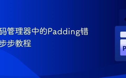解决密码管理器中的Padding错误：一步步教程