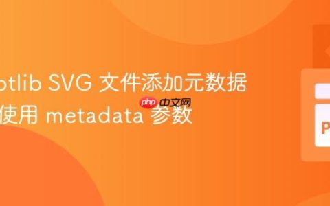Matplotlib SVG 文件添加元数据注释：使用 metadata 参数